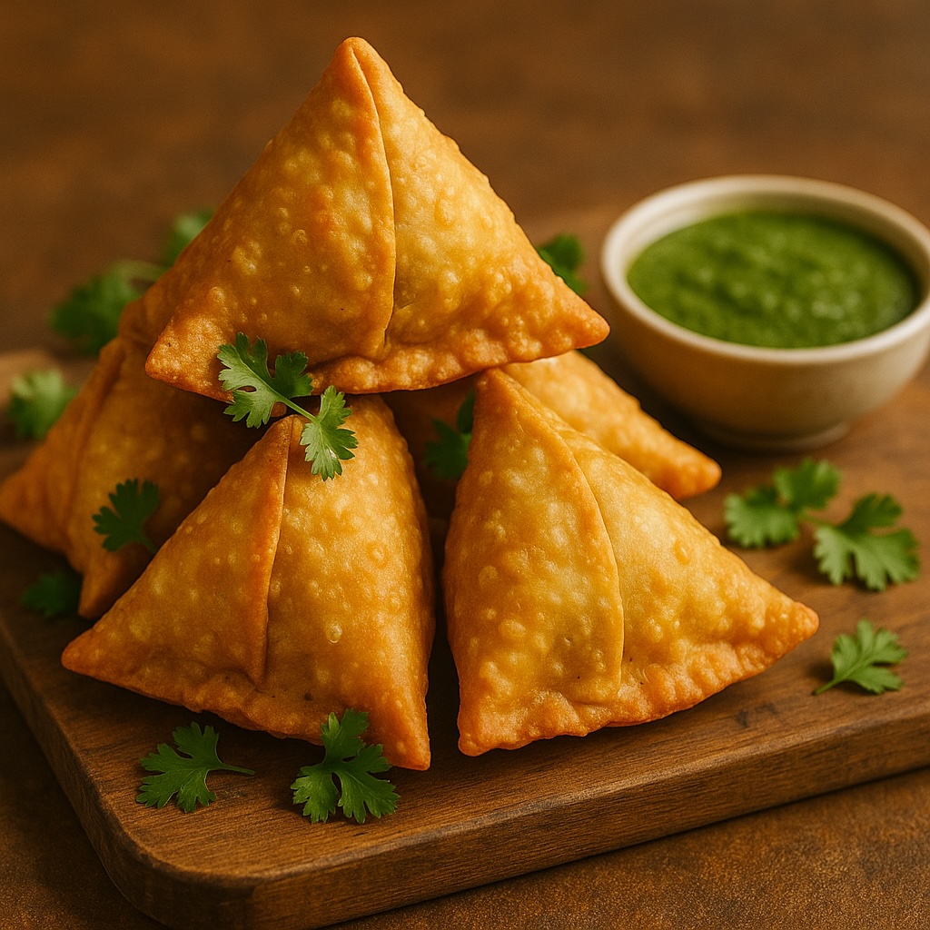 Tasty Indian samosa
